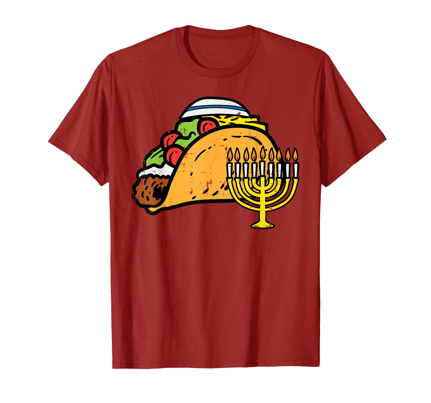Hanukkah Taco Funny Chanukah Mexican Food Men Women Kids T-Shirt