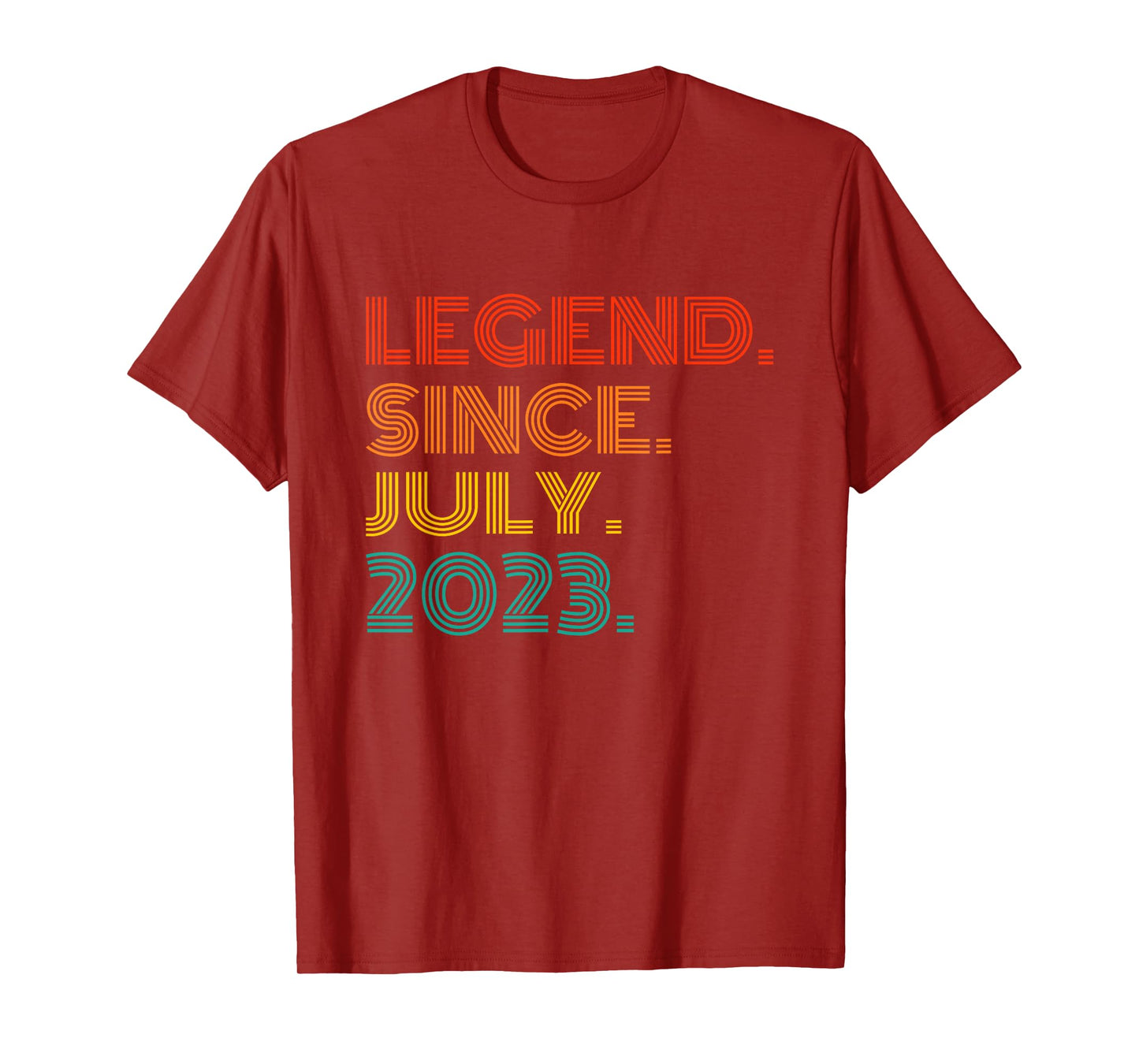 Legend Since July 2023 Vintage Idea 2023 Birth Of Birthday T-Shirt
