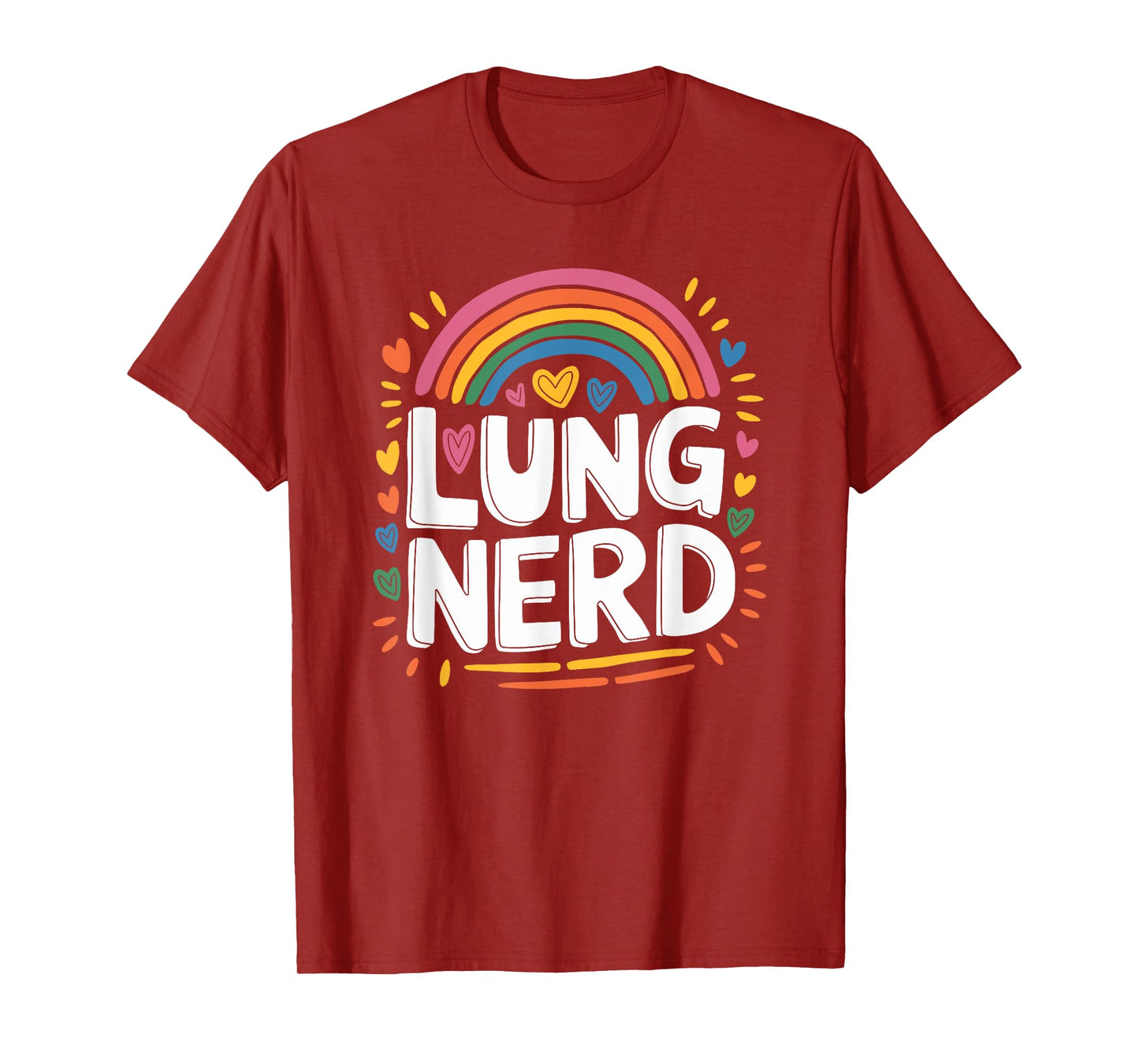 RT Respiratory Nurse Pulmonary Therapist, Lung Nerd T-Shirt