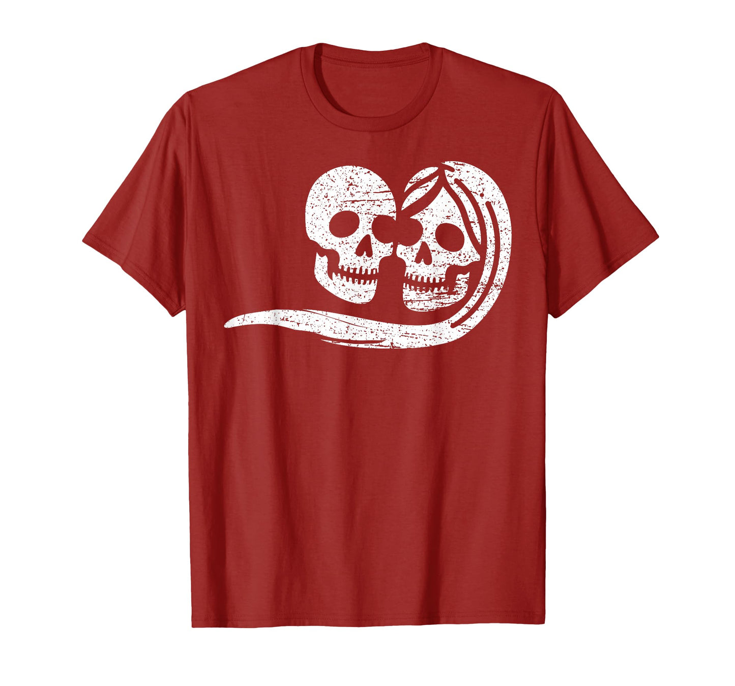 Halloween Couple Skulls - Halloween T-Shirt