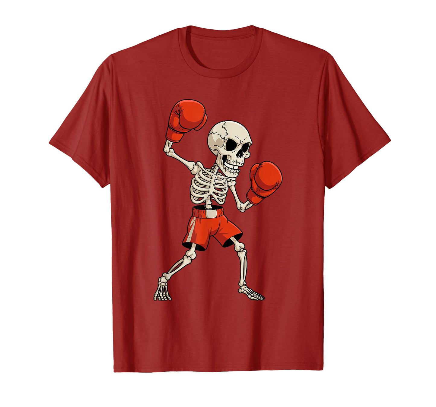 Halloween Creepy Skeleton Boxing Funny Toddler Kids Boys T-Shirt