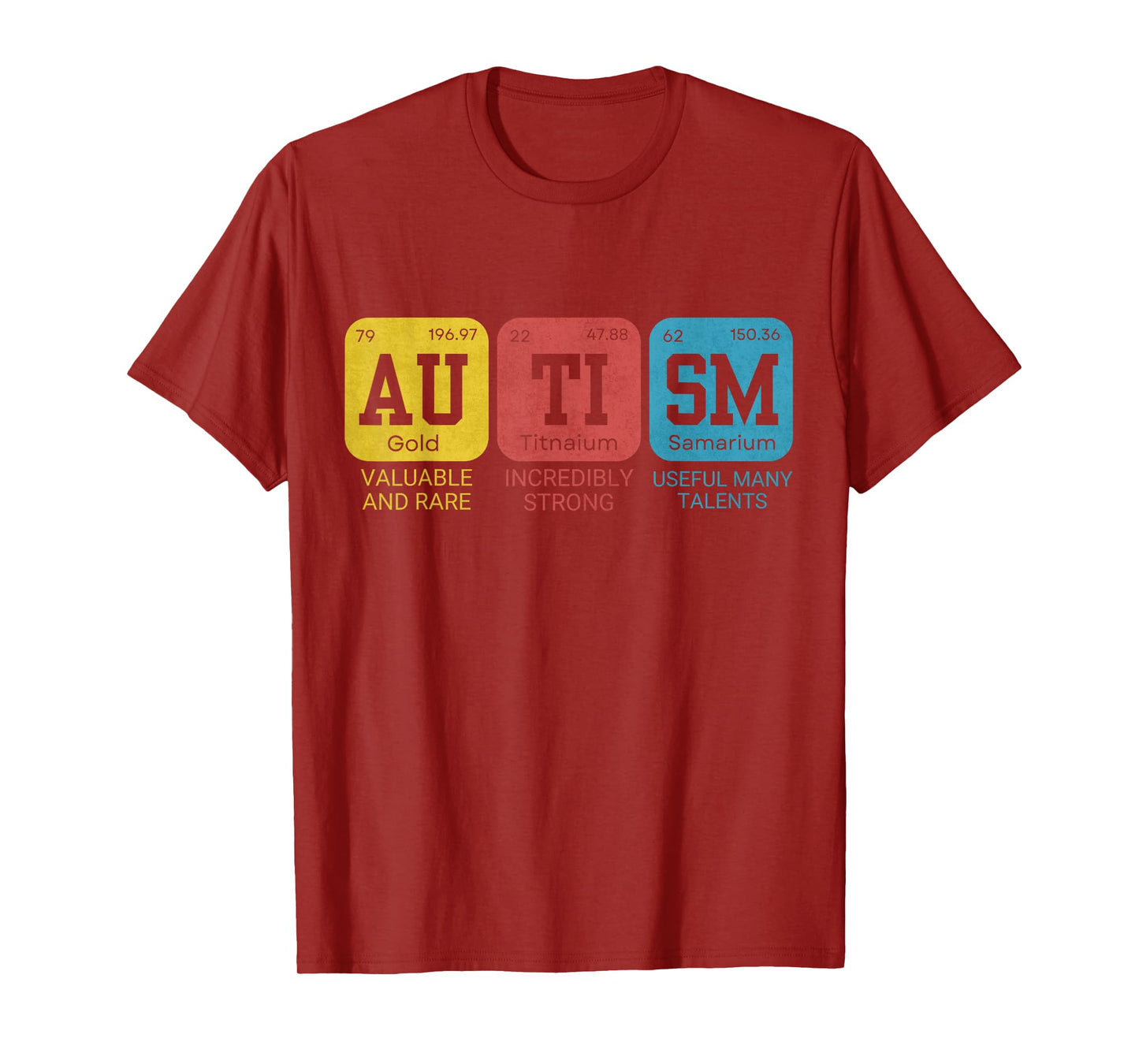 Autism Elements Periodic Table Awareness ASD T-Shirt