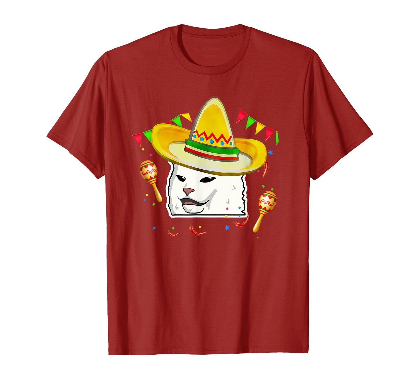 Cinco De Mayo Smudge Cat Mexican Lover Sombrero Cat Gifts T-Shirt for Men Women