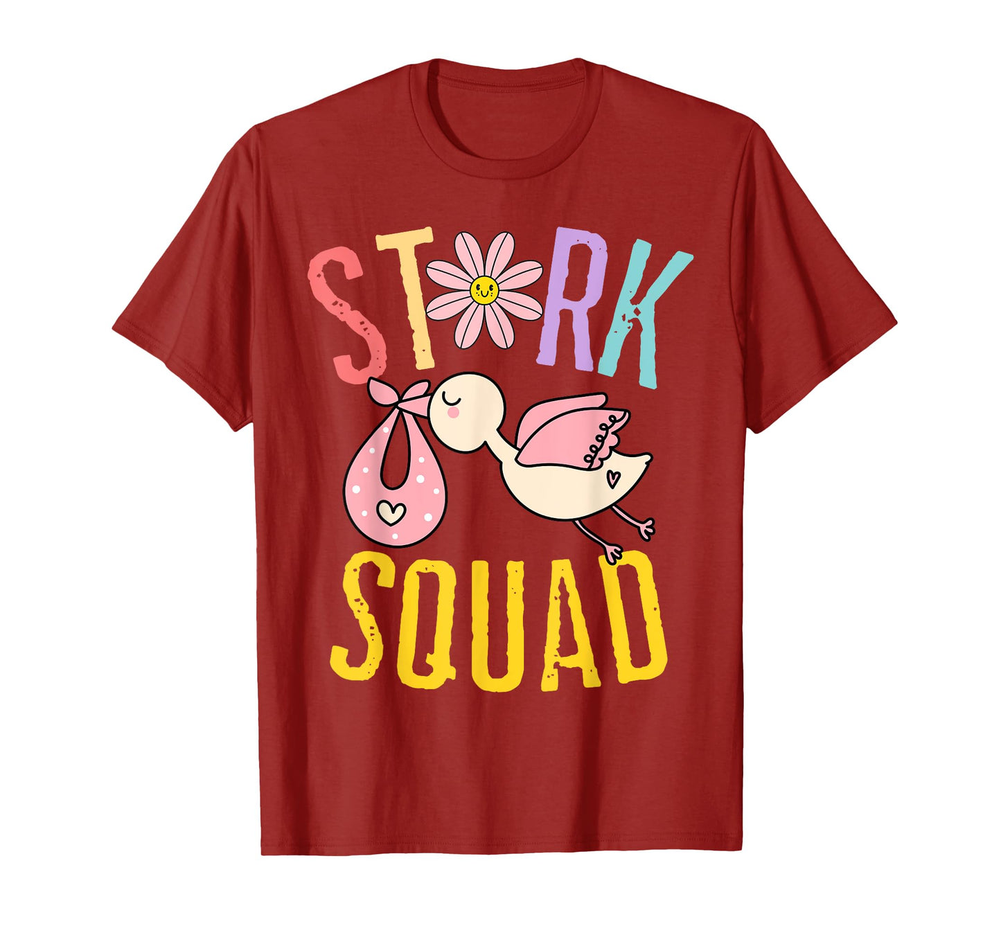 Stork Squad Labor & Delivery Nurse L&D Mother Baby Nurse Tee T-Shirt