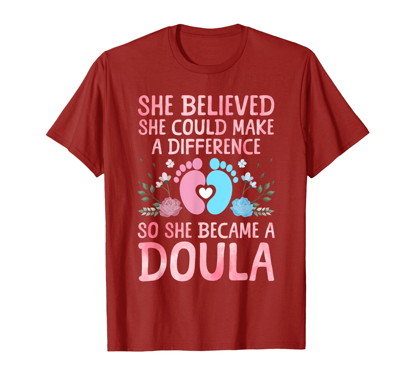 Cute Doula Design For Women Girls Labor & Delivery Doula T-Shirt