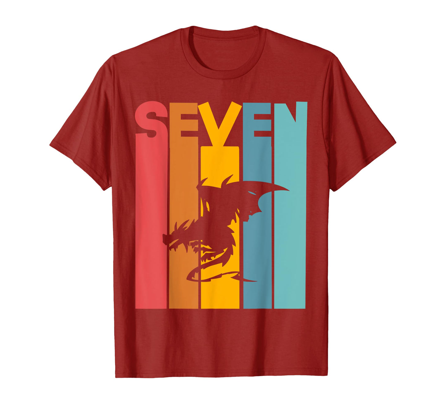 7th Birthday Dragon Children 7 Years Old T-Shirt
