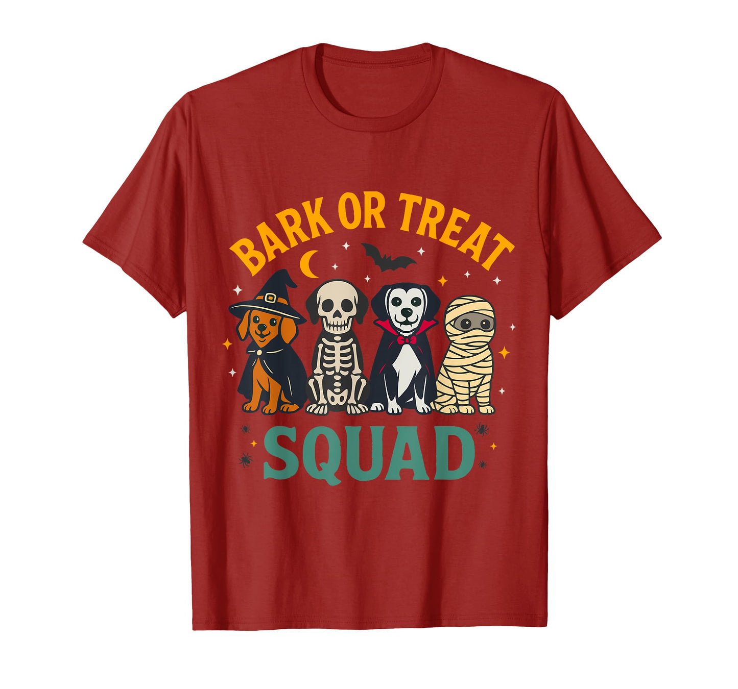 Bark or Treat Squad Halloween Dog Costume Design T-Shirt