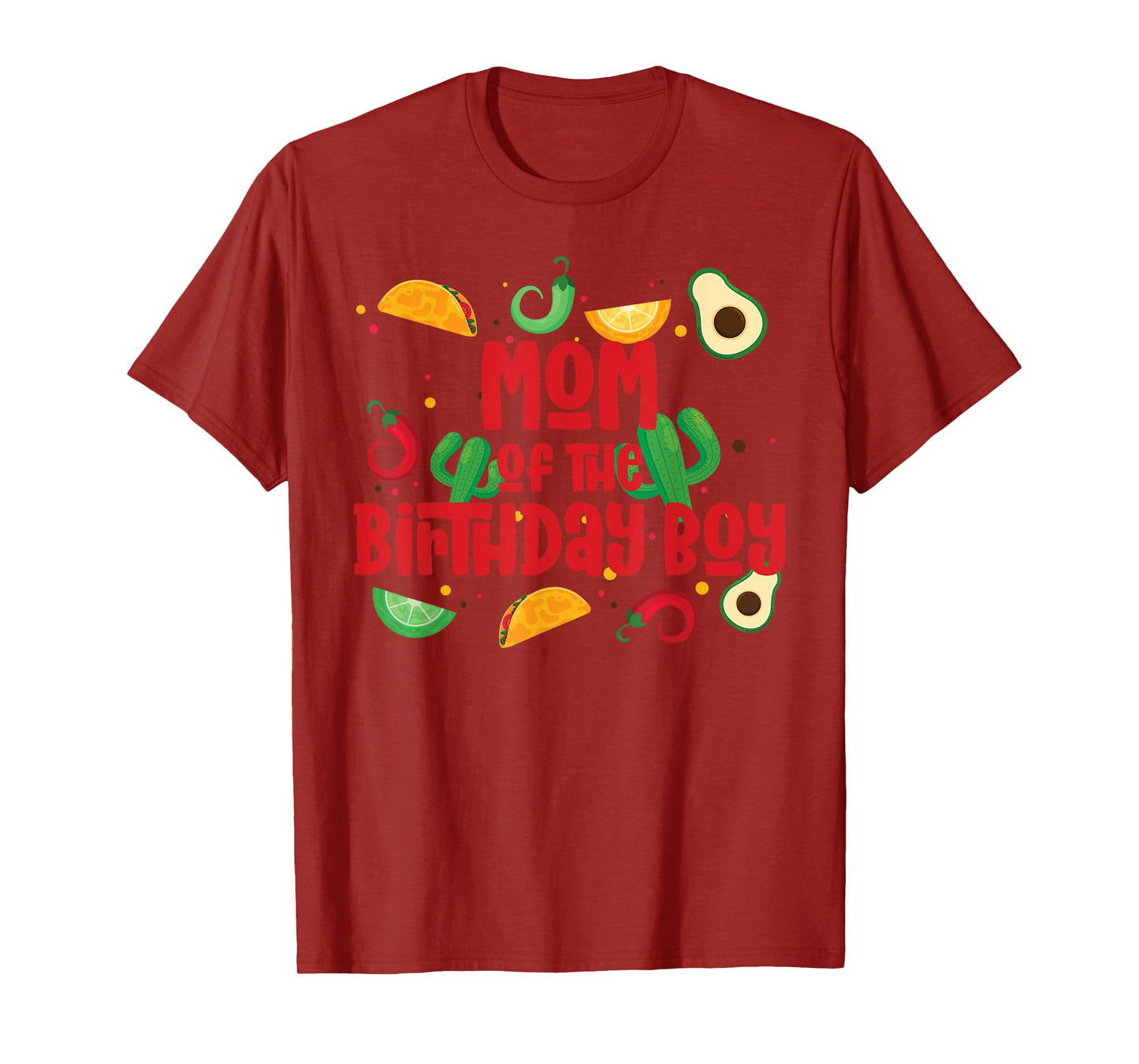 Mom Taco Twosday Fiesta Taco Birthday Theme Boy 2yr T-Shirt
