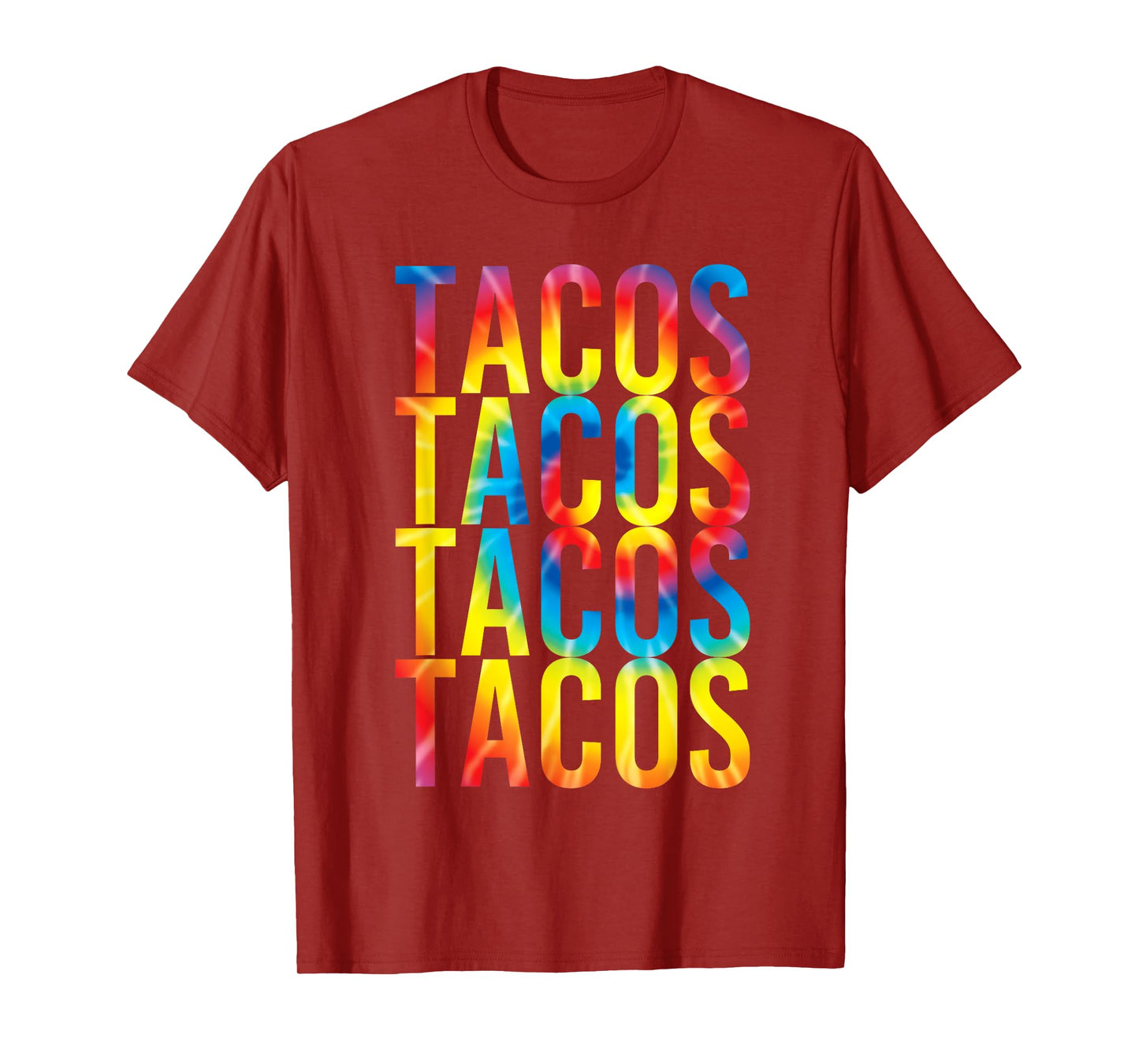 Retro Tacos Vintage Tie Dye Taco Tuesday Mexican Tee T-Shirt
