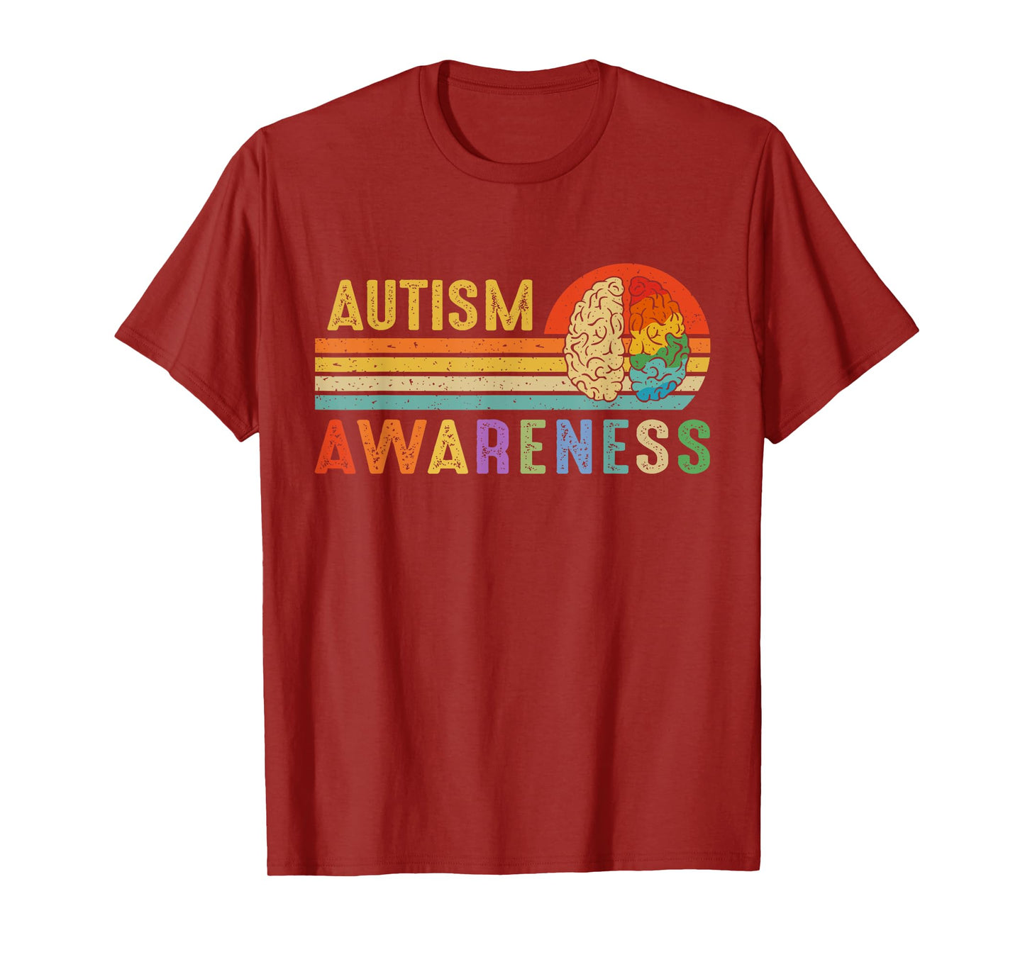 World Autism Awareness Neurodiversity Autistic April Sunset T-Shirt