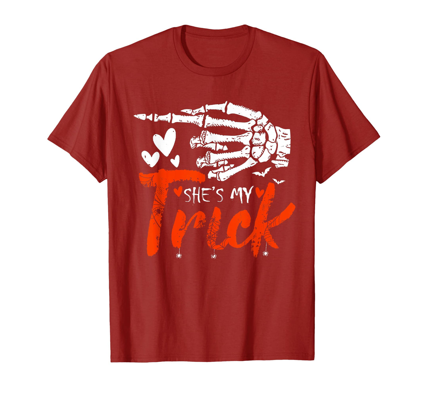 He's My Treat Skeleton Hand Halloween Costume Couples T-Shirt