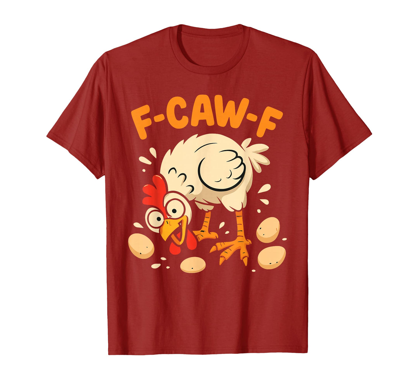 F-Caw-F Funny Chicken Halloween Gothic Look T-Shirt