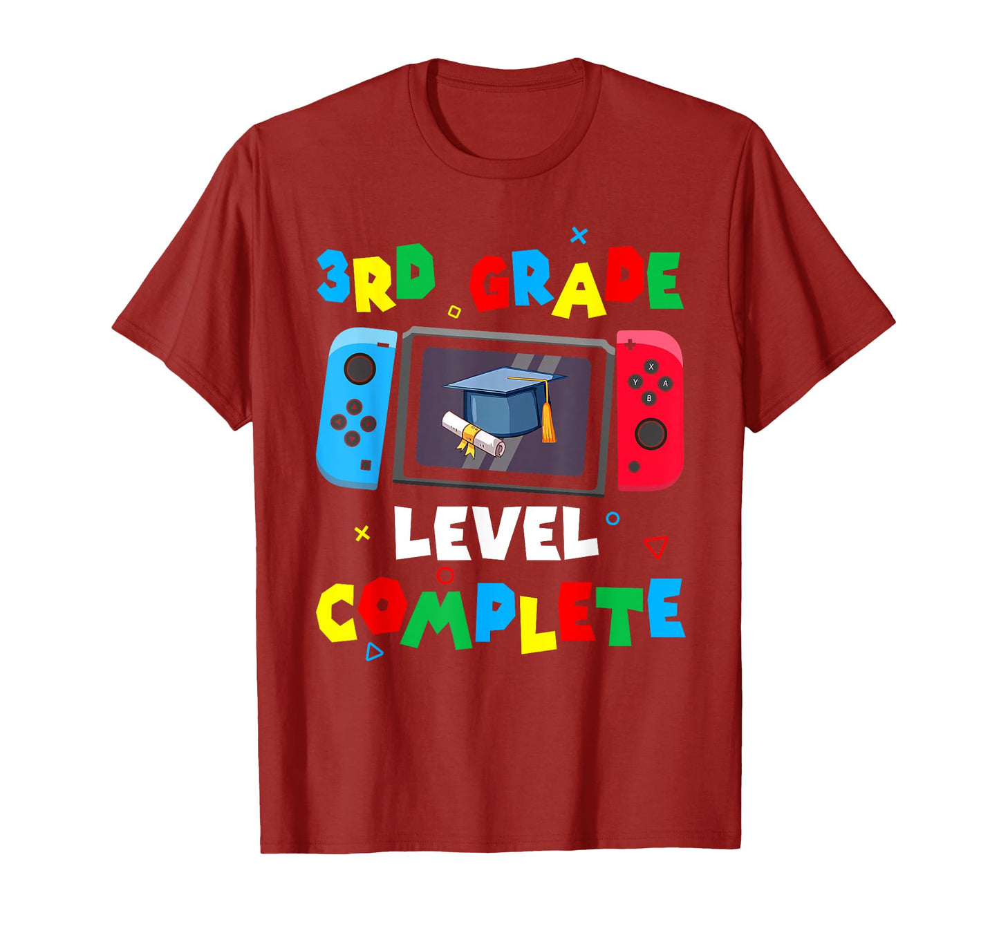 Game Controller Level 3rd Grade Complete Boys Graduation T-Shirt