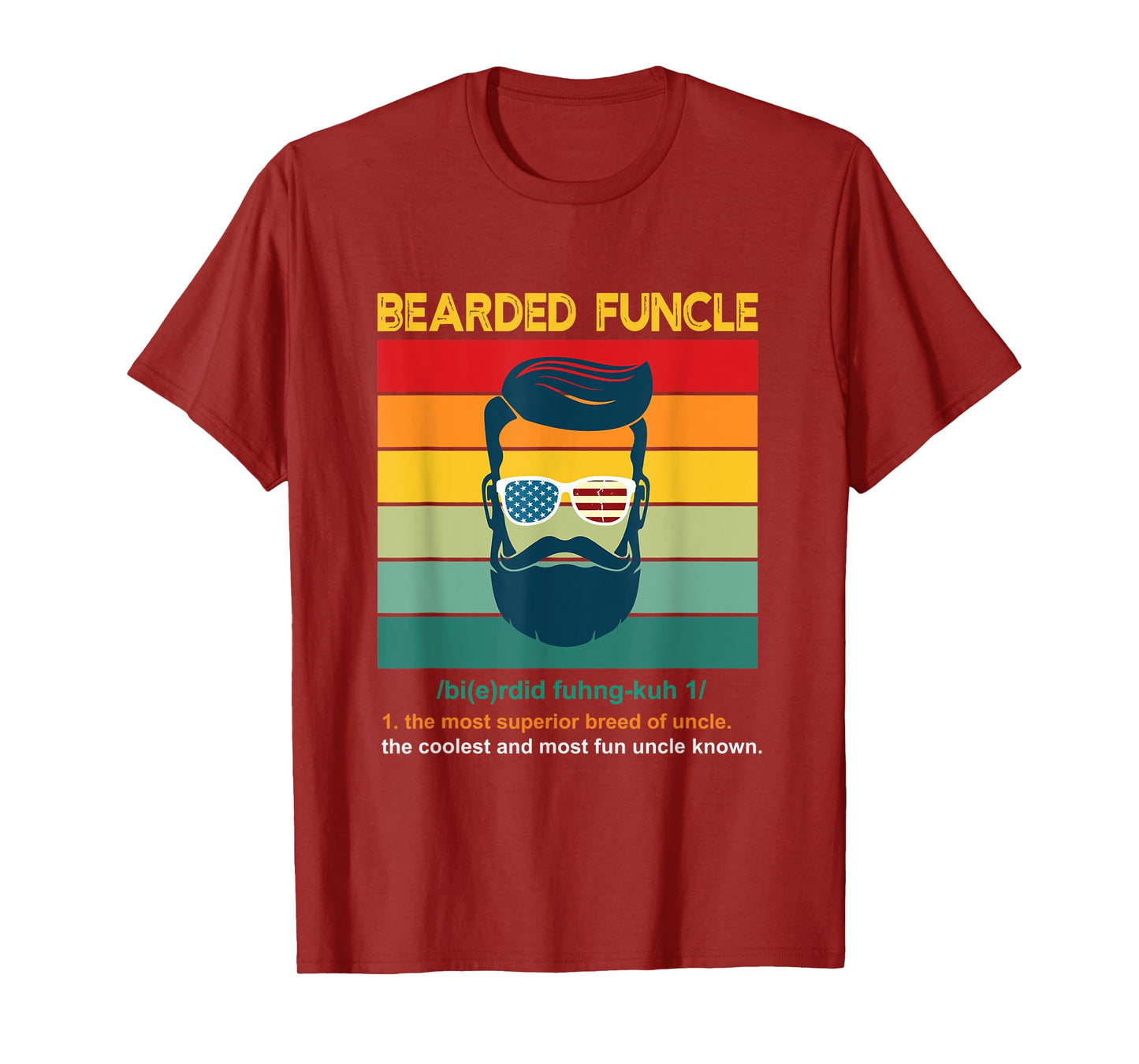 Mens Bearded Funcle, uncle gift T-Shirt