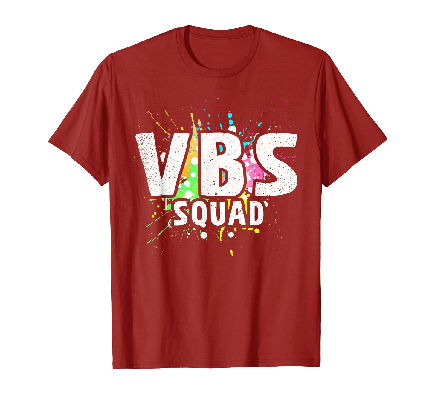 I Love VBS 2023 Squad Vacation Bible School Paint Splatter T-Shirt
