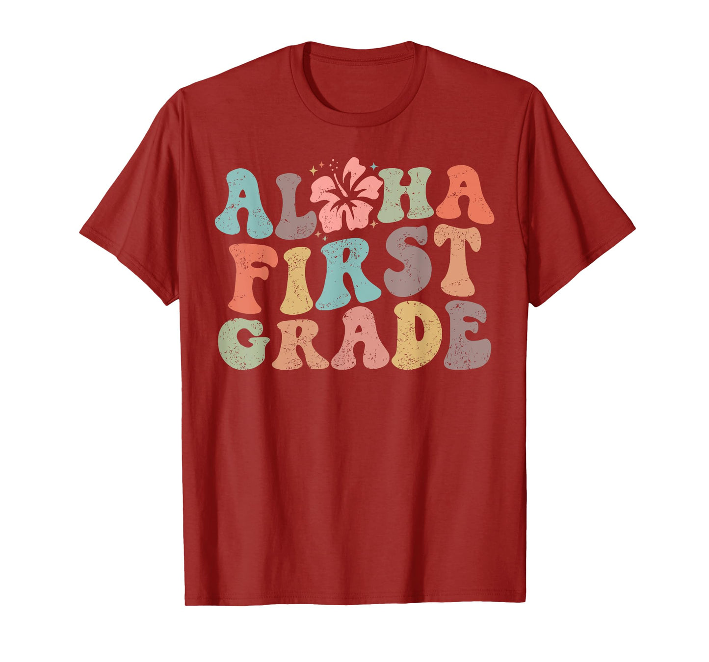 Aloha First Grade Teacher Summer Vacation Beach Hawaiian T-Shirt