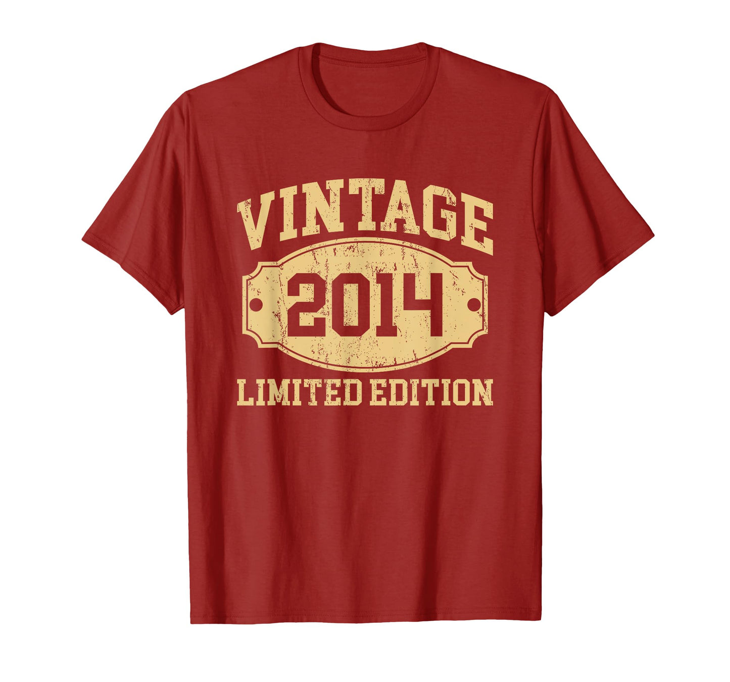 Vintage 2014 Men Women Born In 2014 Birthday Idea Vintage T-Shirt