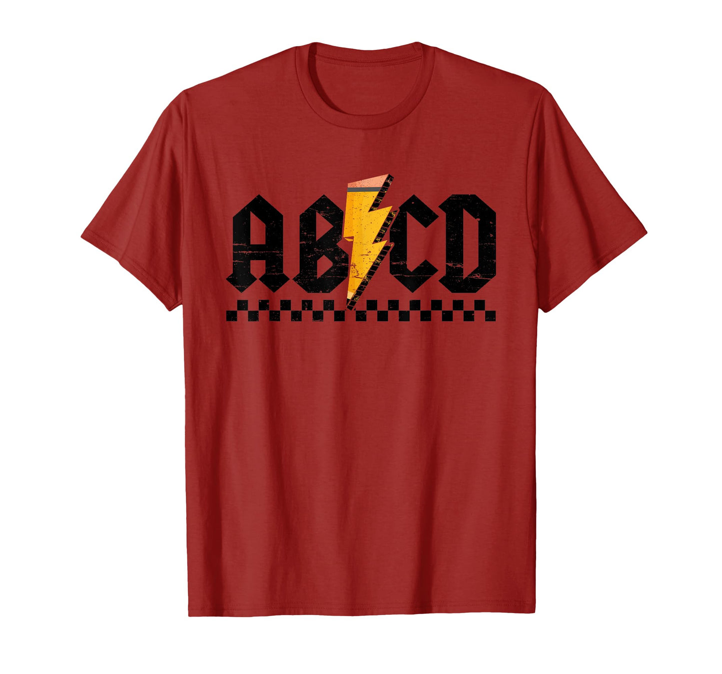Lightning Pencil Rock'n Roll ABCD Teacher Back To School Kid T-Shirt