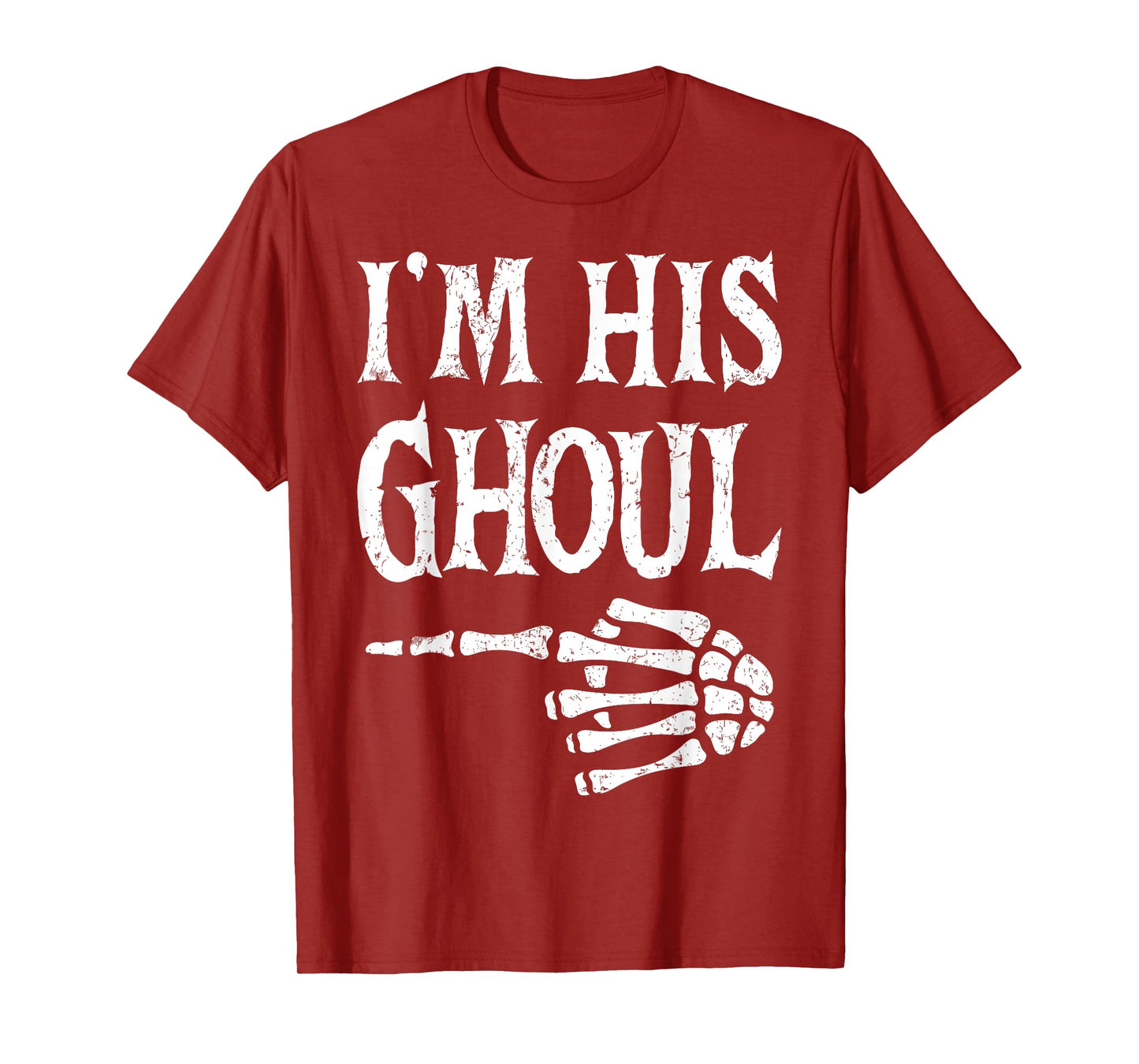Im Her Boo Im His Ghoul Halloween Couple Matching Women Men T-Shirt