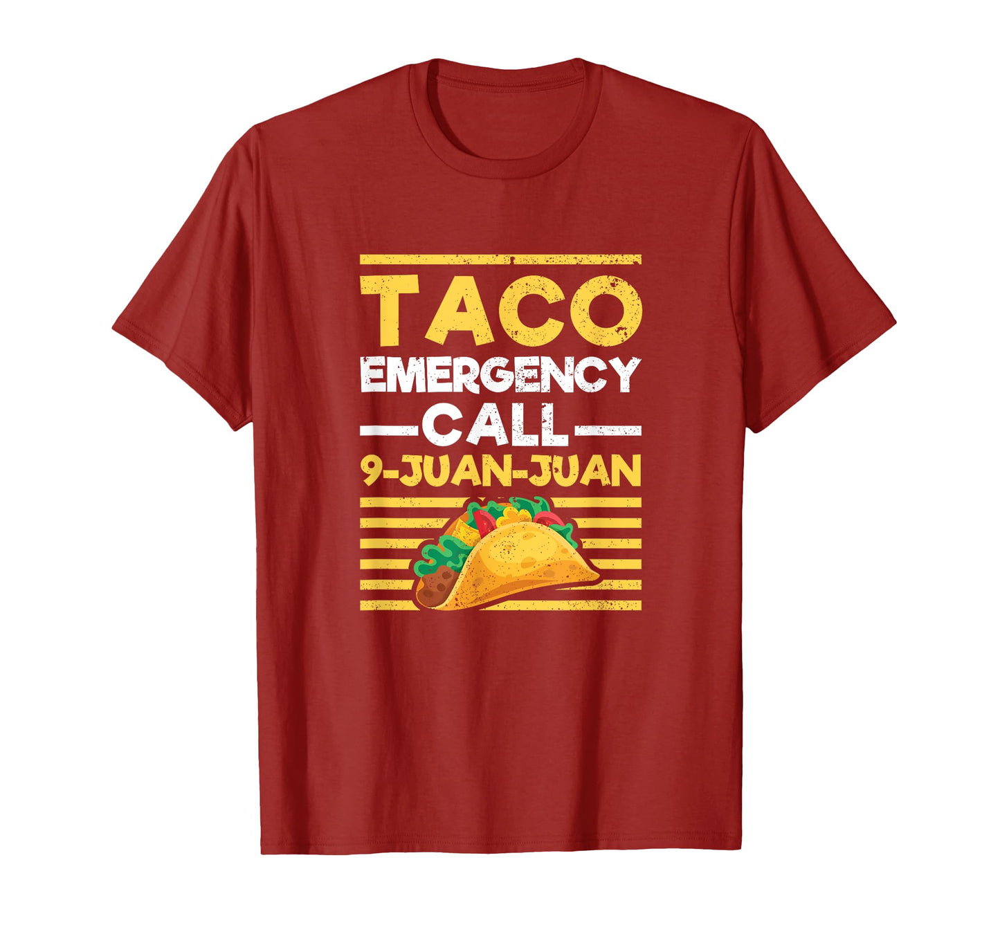 Taco Emergency Call 9 Juan Juan Funny Cinco de Mayo Mexican T-Shirt