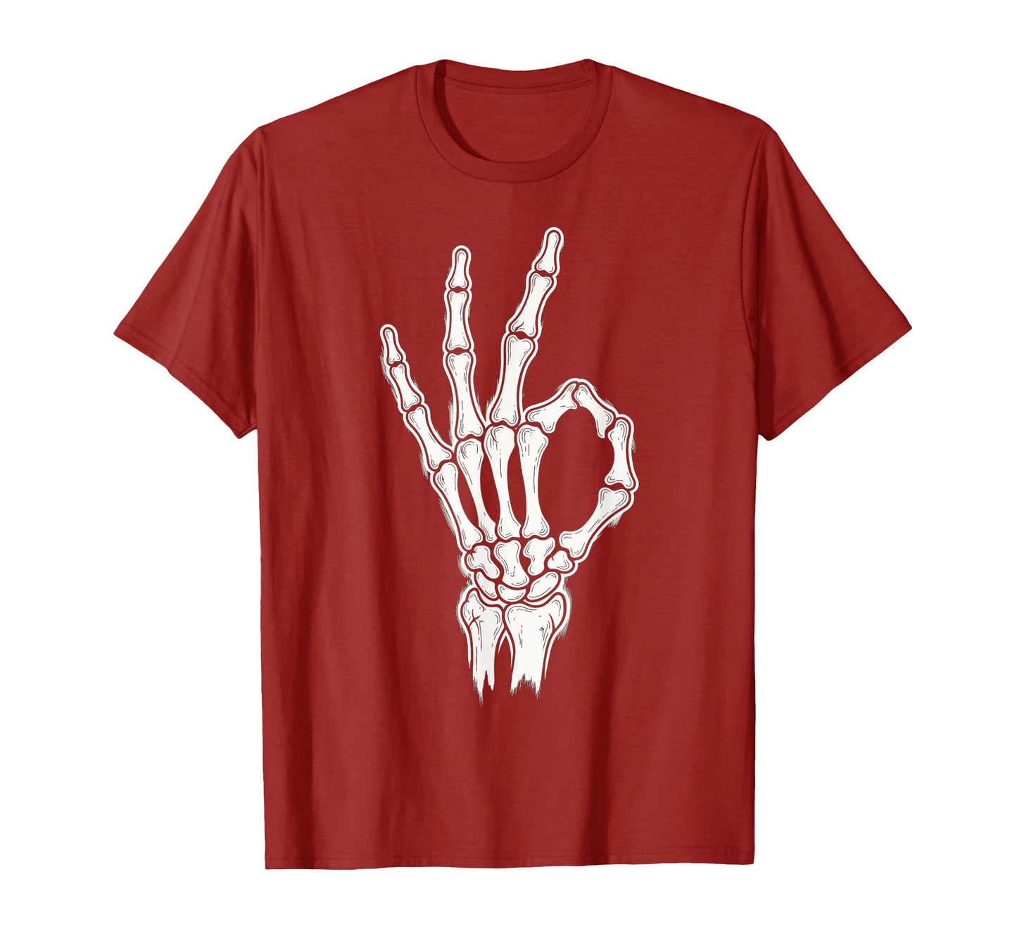 Skeleton OK Gesture Halloween Funny Spooky Skeleton OK T-Shirt