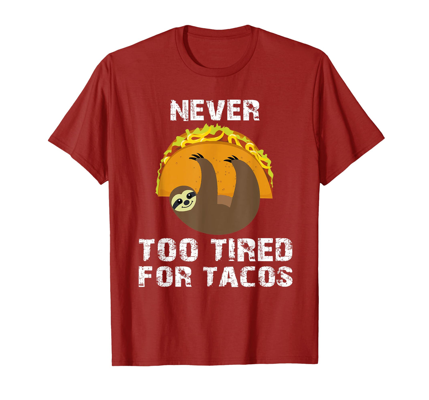 Sloth Cinco De Mayo Funny Taco Women Dad Mexico Taco Pun T-Shirt
