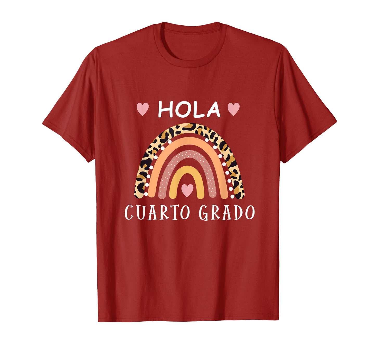 Hola cuarto Grado Hello fourth grade Spanish Teacher school T-Shirt for Men Women Kids