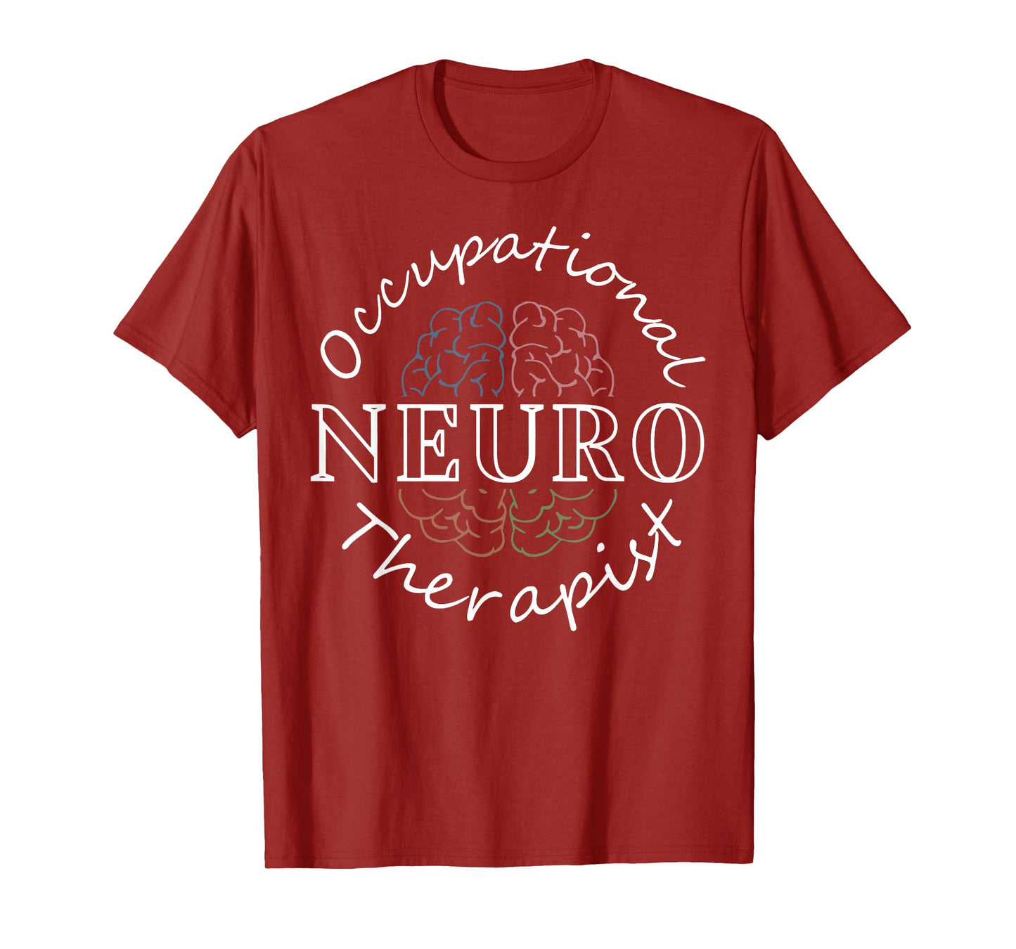 Retro Neuro Occupational Therapist Anatomy Brain OT Therapy T-Shirt