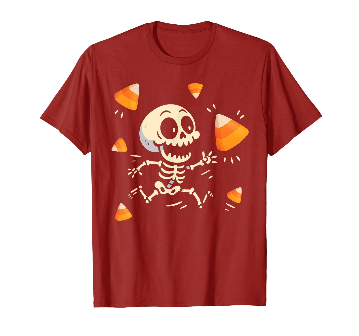 Funny Candy Costume Halloween Spooky Skeleton Skull Outfit T-Shirt