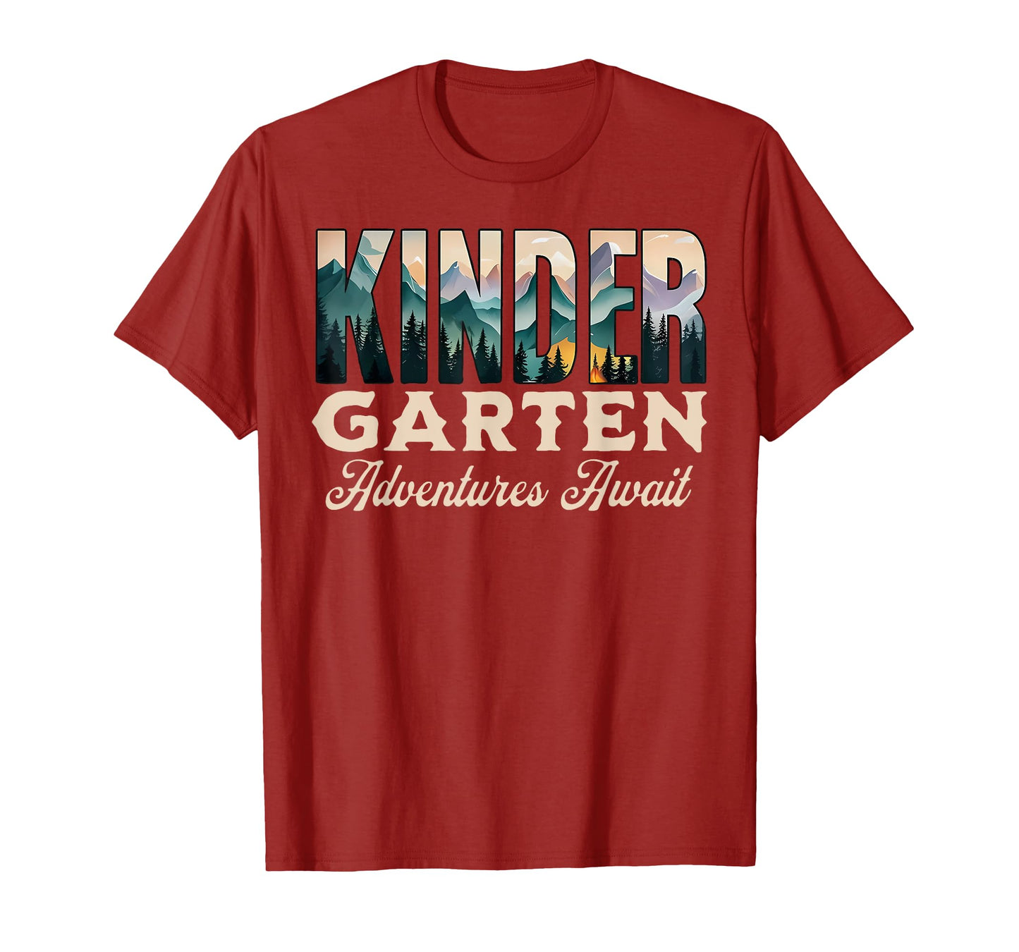 Kinder Adventure Adventure Await Back To School Teacher T-Shirt