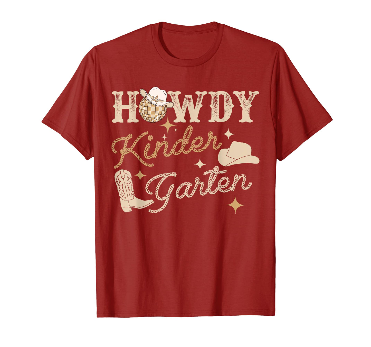 Howdy Kindergarten Teacher Rodeo Country Western Cowgirl T-Shirt, Small, Grey