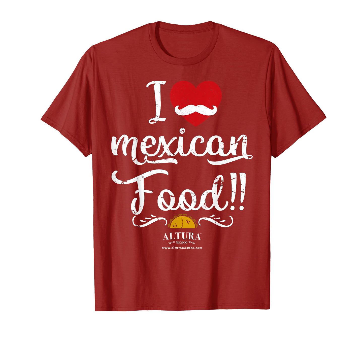 I Love Mexican Food T-Shirt, Funny Cooking Tee Shirt Tacos T-Shirt