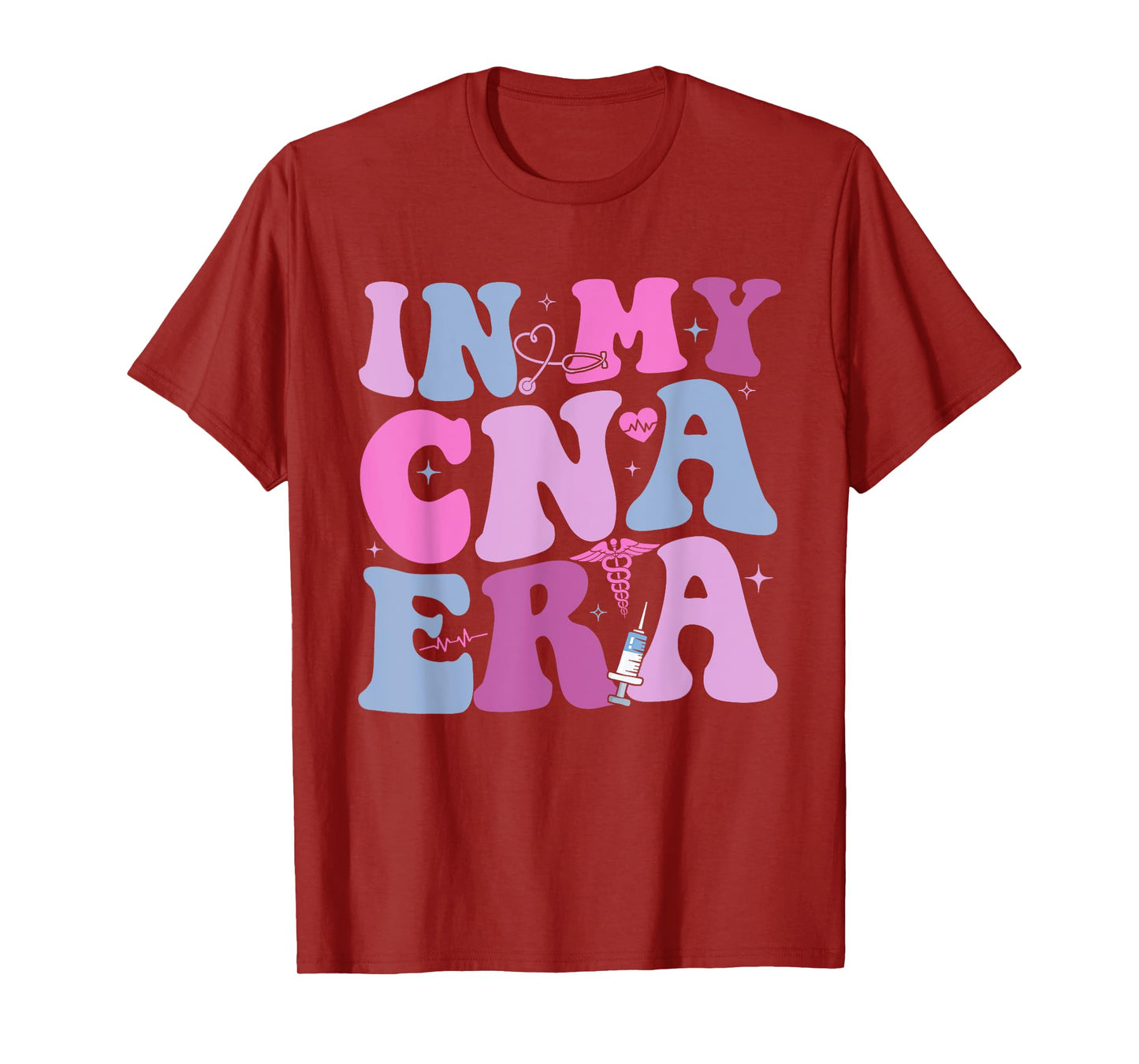 In My CNA Era Funny Groovy CNA Life Nurse Life T-Shirt
