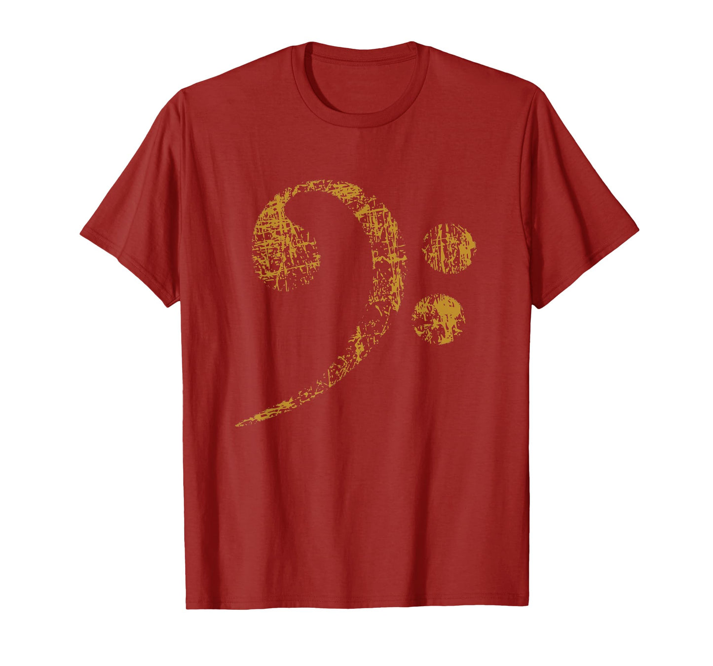 Large Bass Clef Bass Key T-Shirt