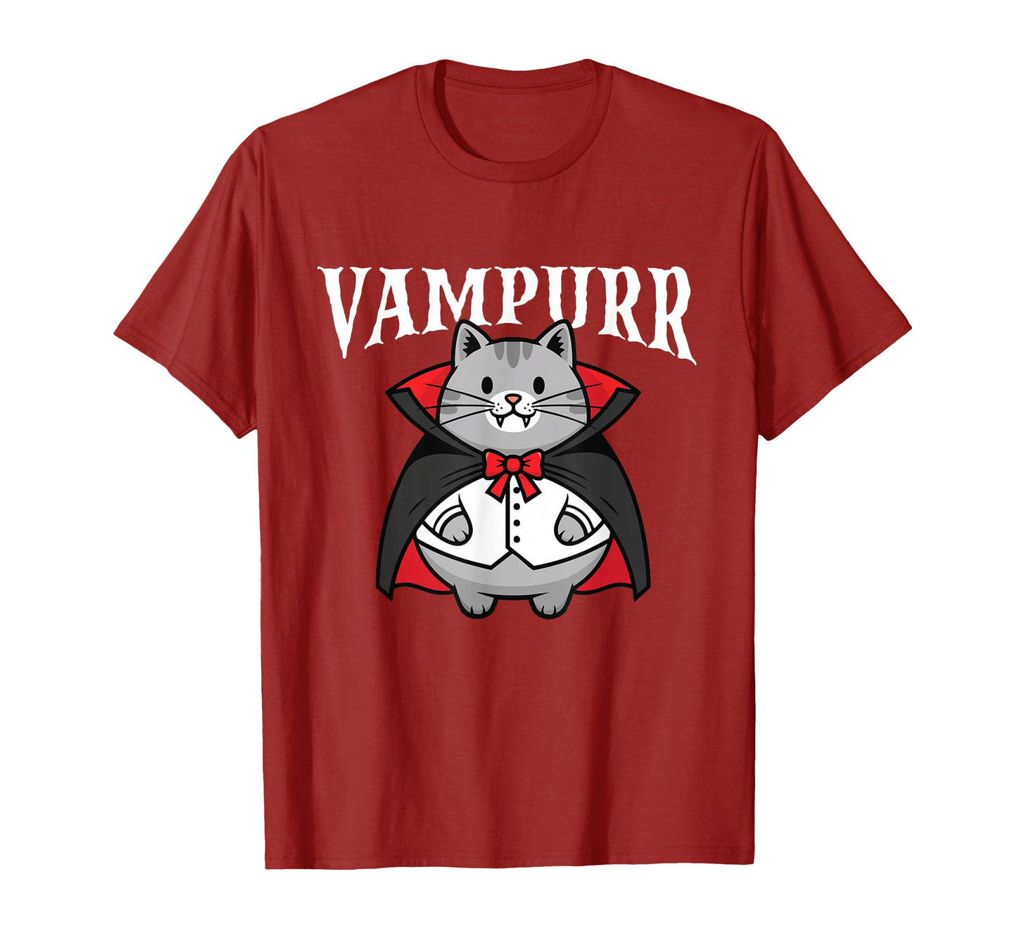 Vampurr - Spooky Halloween Vampire Cat Lover T-Shirt