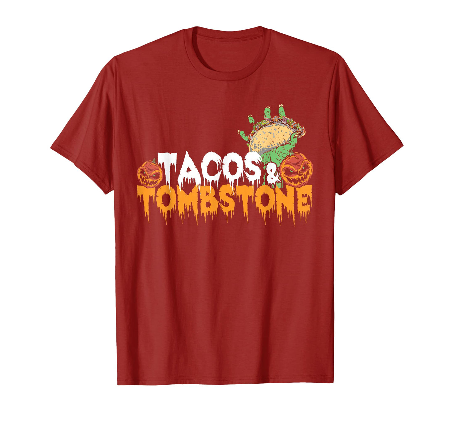 Tacos & Tombstone Halloween Design T-Shirt