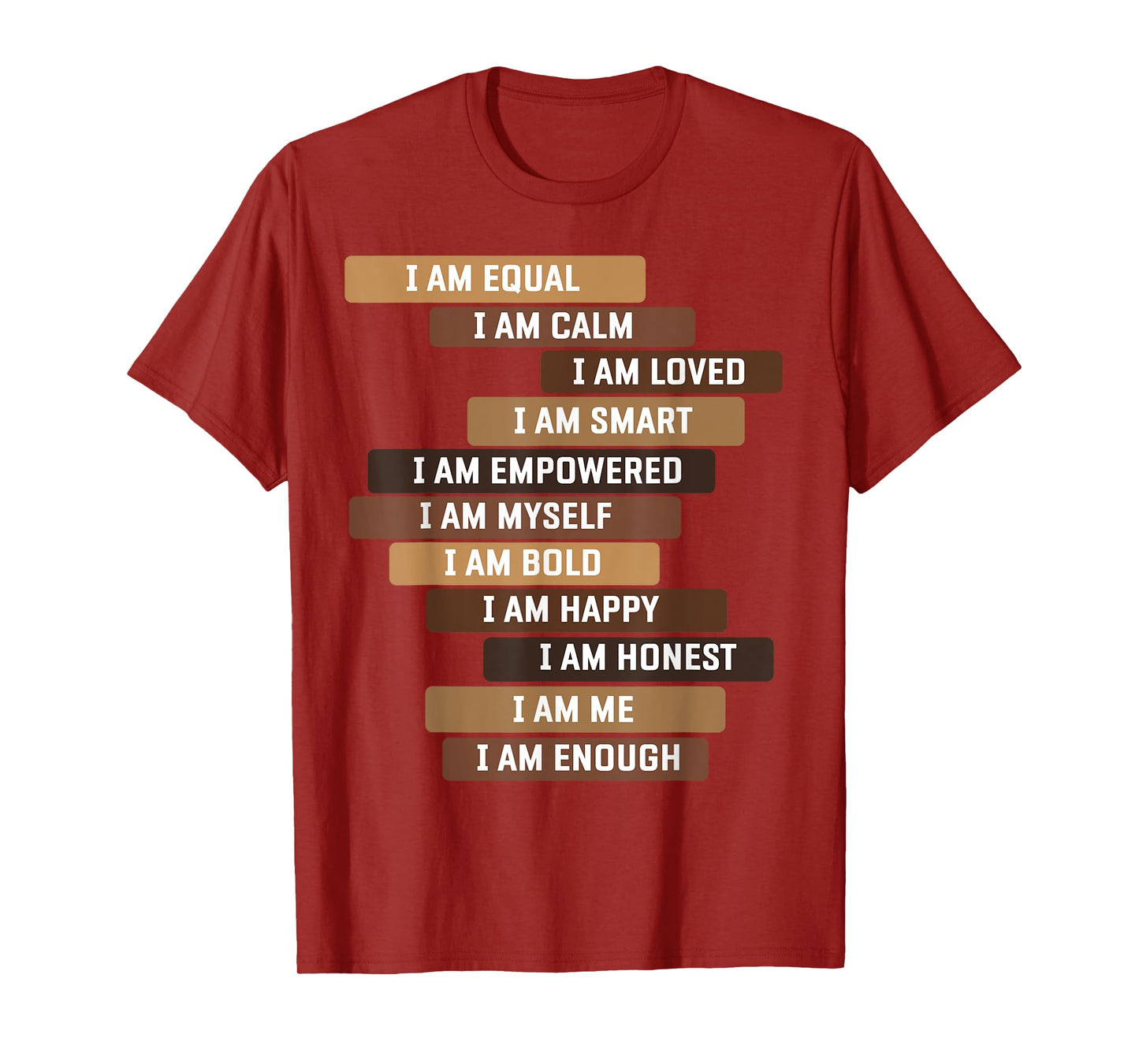 Melanin Goddess Positive Affirmation Quotes Black Educators T-Shirt