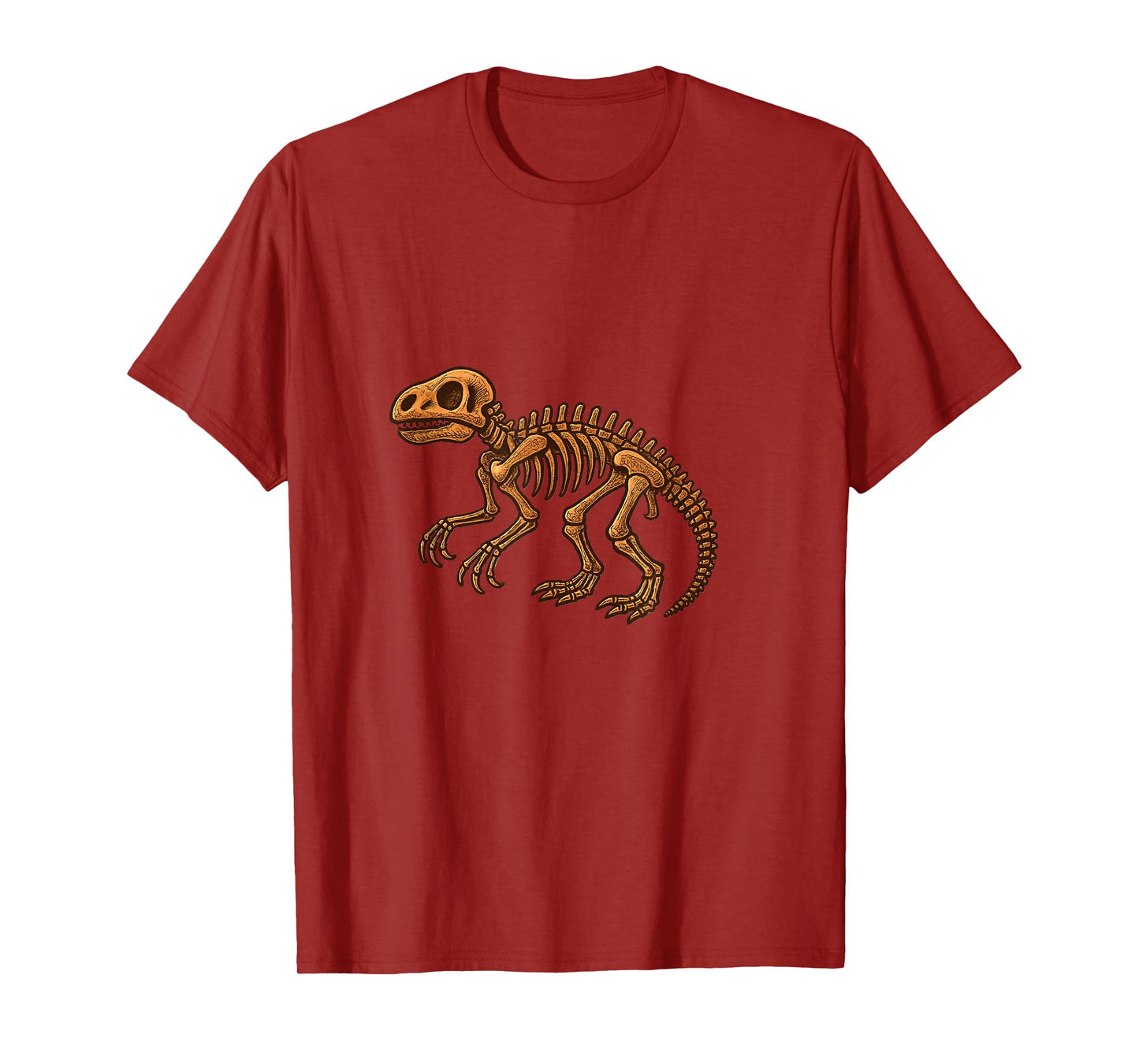 Ancient Bones – Retro Fossil Illustration Design T-Shirt