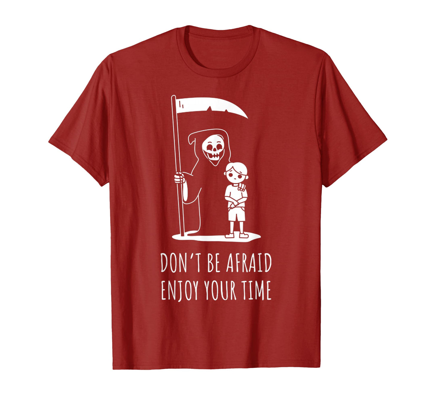 Grim Reaper Advice Funny Skeleton Halloween Spooky Horror T-Shirt