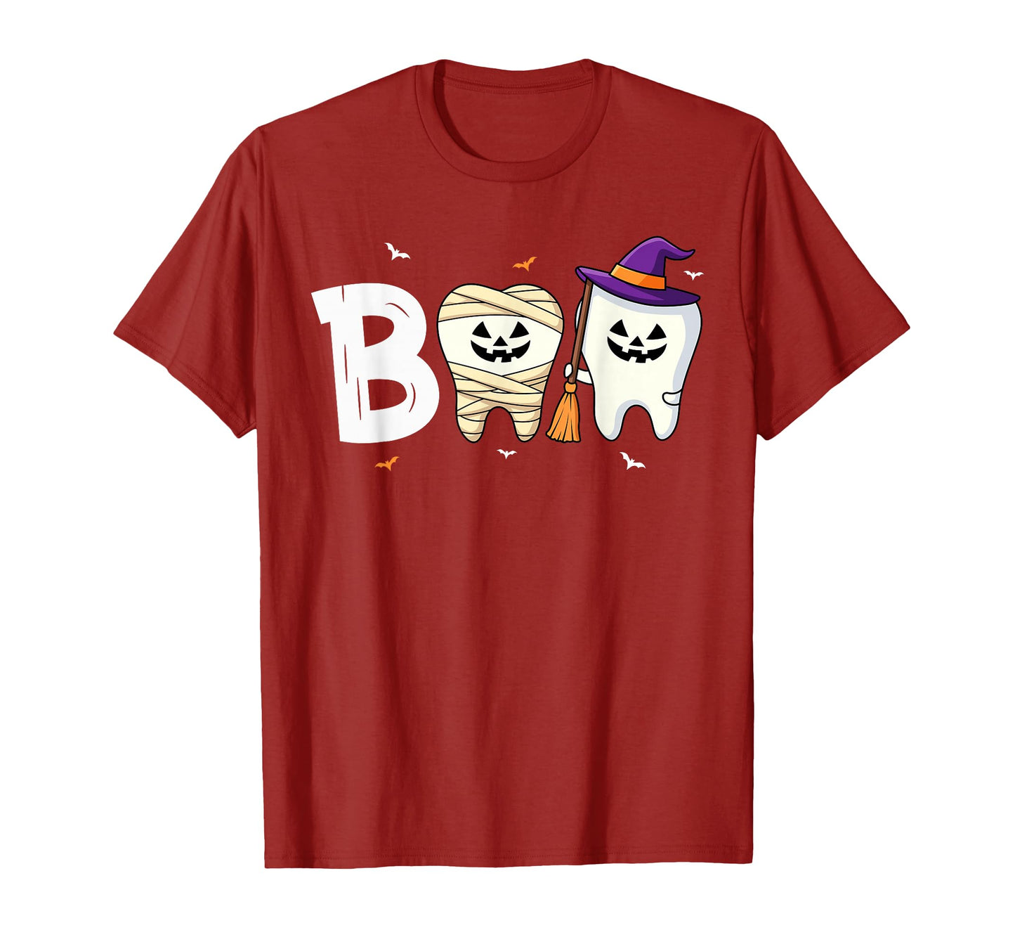 Boo Teeth Ghost Dental Assistant Funny Dentist Halloween T-Shirt