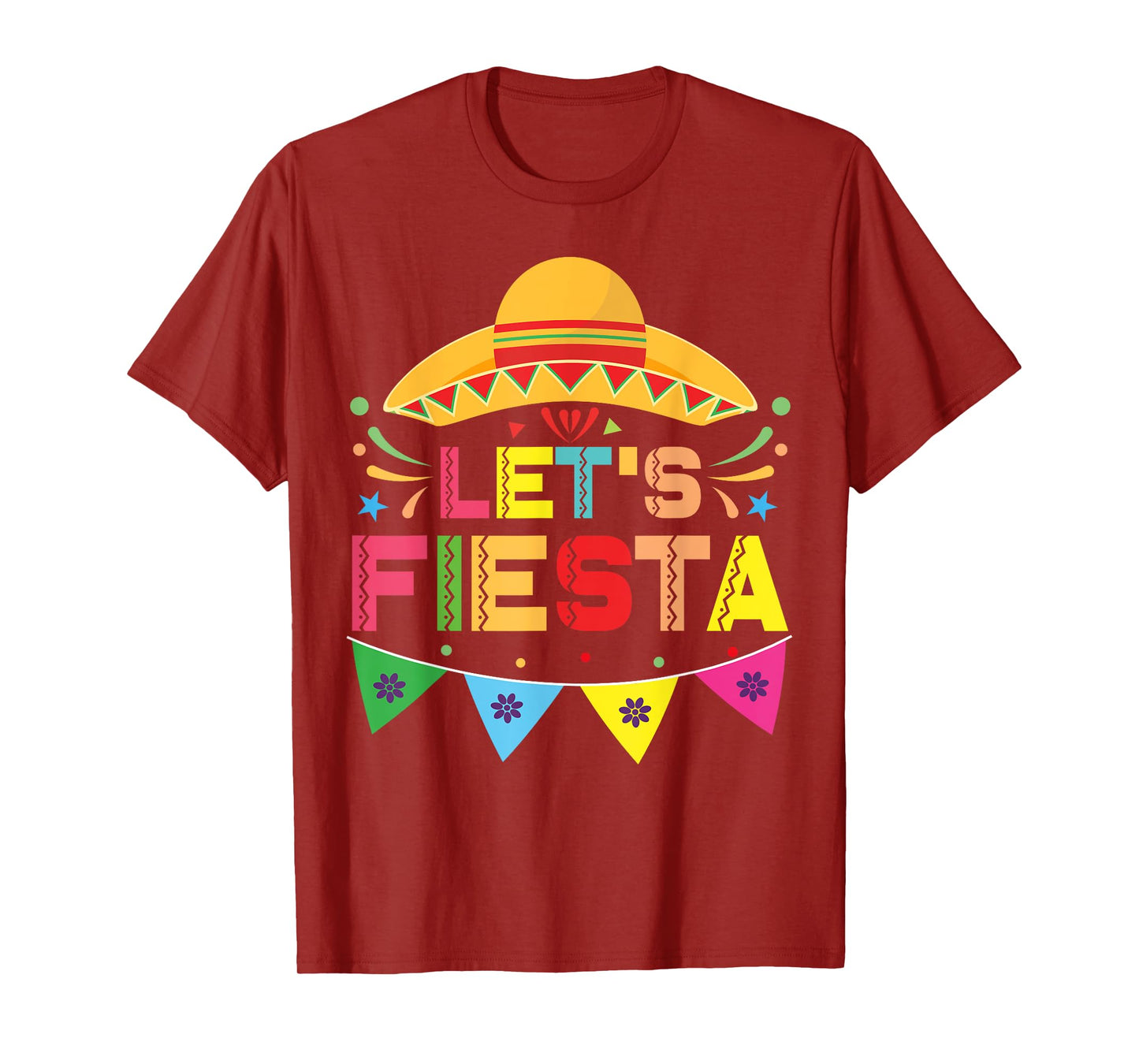 Let's Fiesta Mexico Fiesta Taco Guitar Cinco De Mayo T-Shirt
