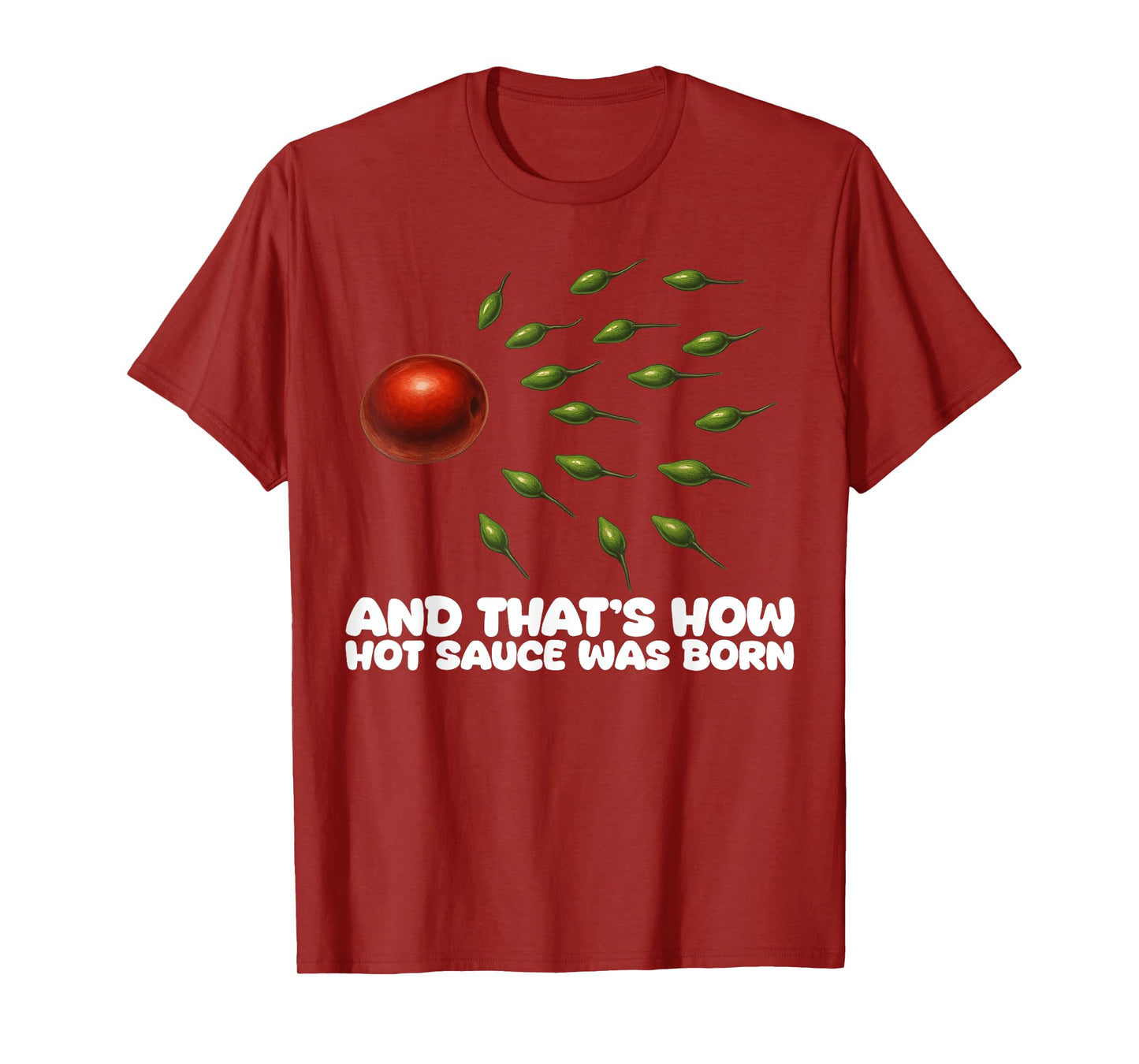 Guac How It was Born Avocado Salsa Spicy Humor T-Shirt