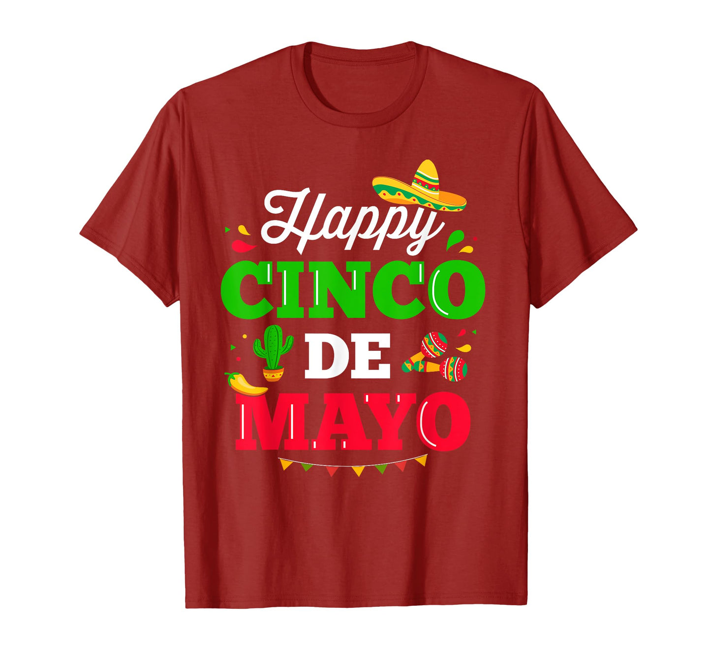 Happy Cinco de Mayo for mexican fiesta costume T-Shirt