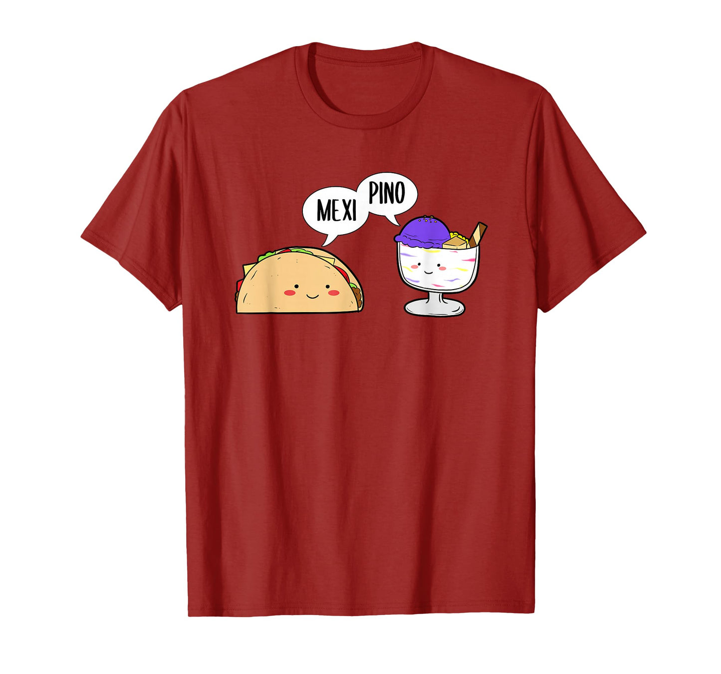 Philippines Mexico Filipino Mexipino Halo-Ice-Dessert Taco T-Shirt