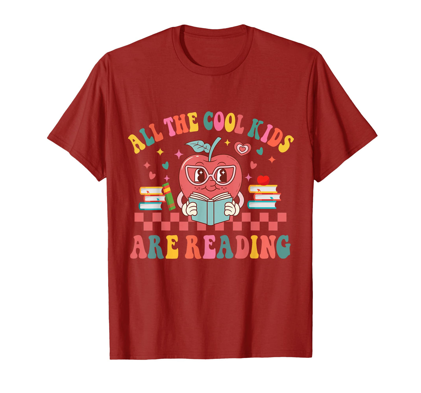All The Cool Kids Are Reading Book Reading Teacher School T-Shirt