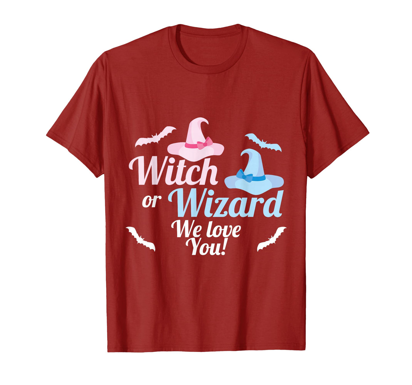 Baby Gender Reveal Shirt Witch or Wizard We Love You T-Shirt