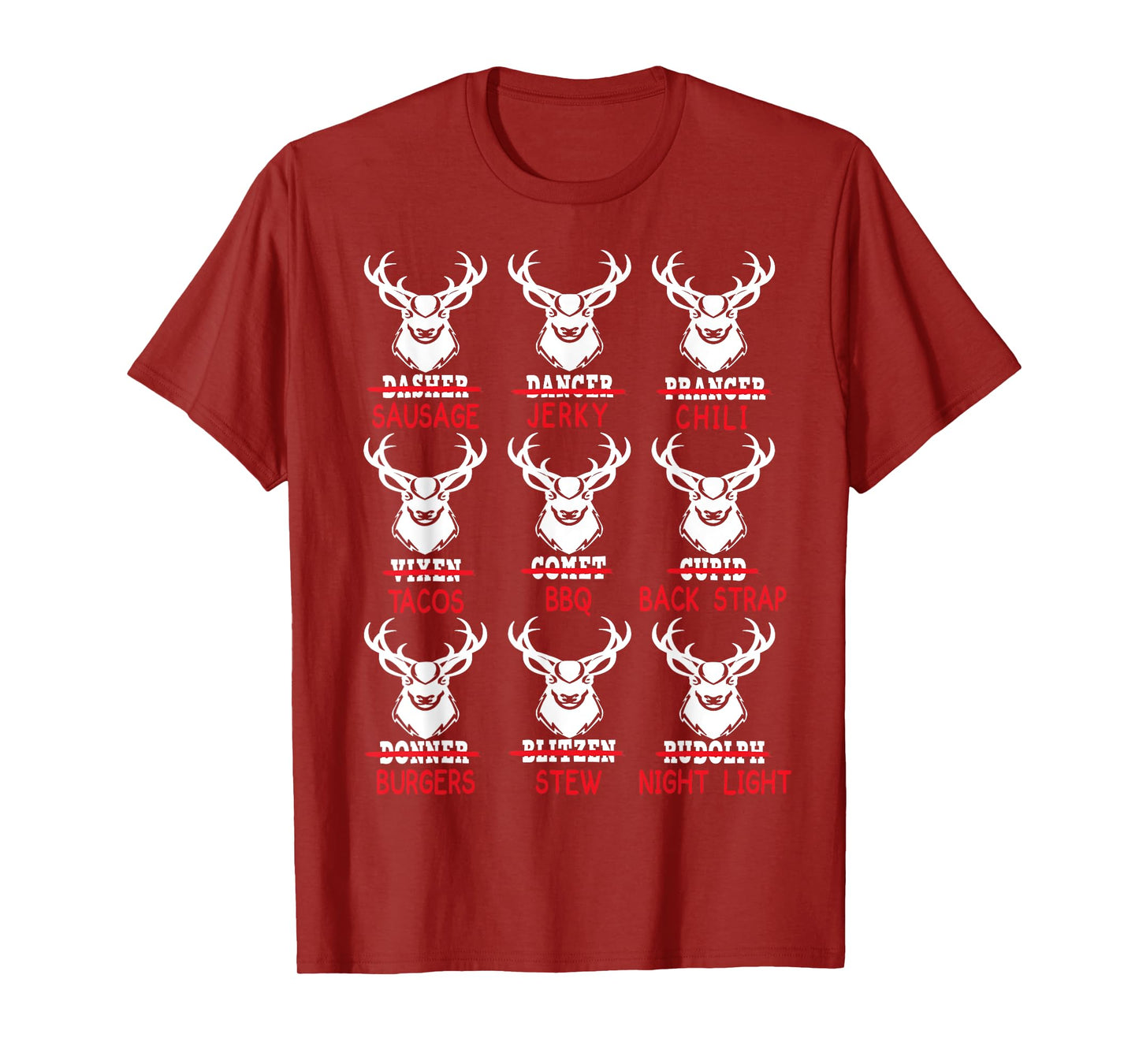 Funny Christmas Deer Bow Hunting Santa Men Women Hunter Gift T-Shirt