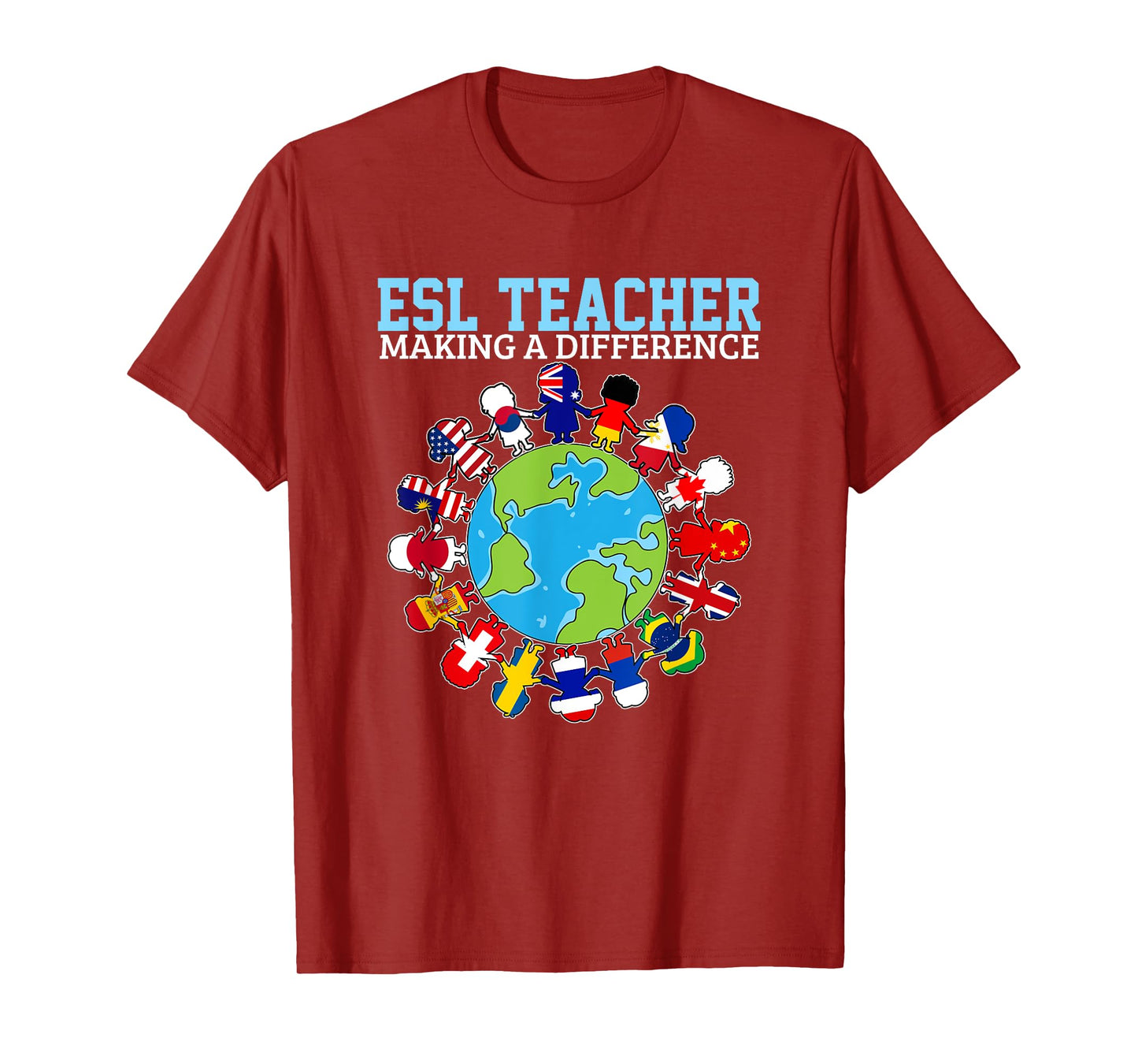 ESL Teachers Making A Difference For Virtual Teacher Tutor T-Shirt for Men Women