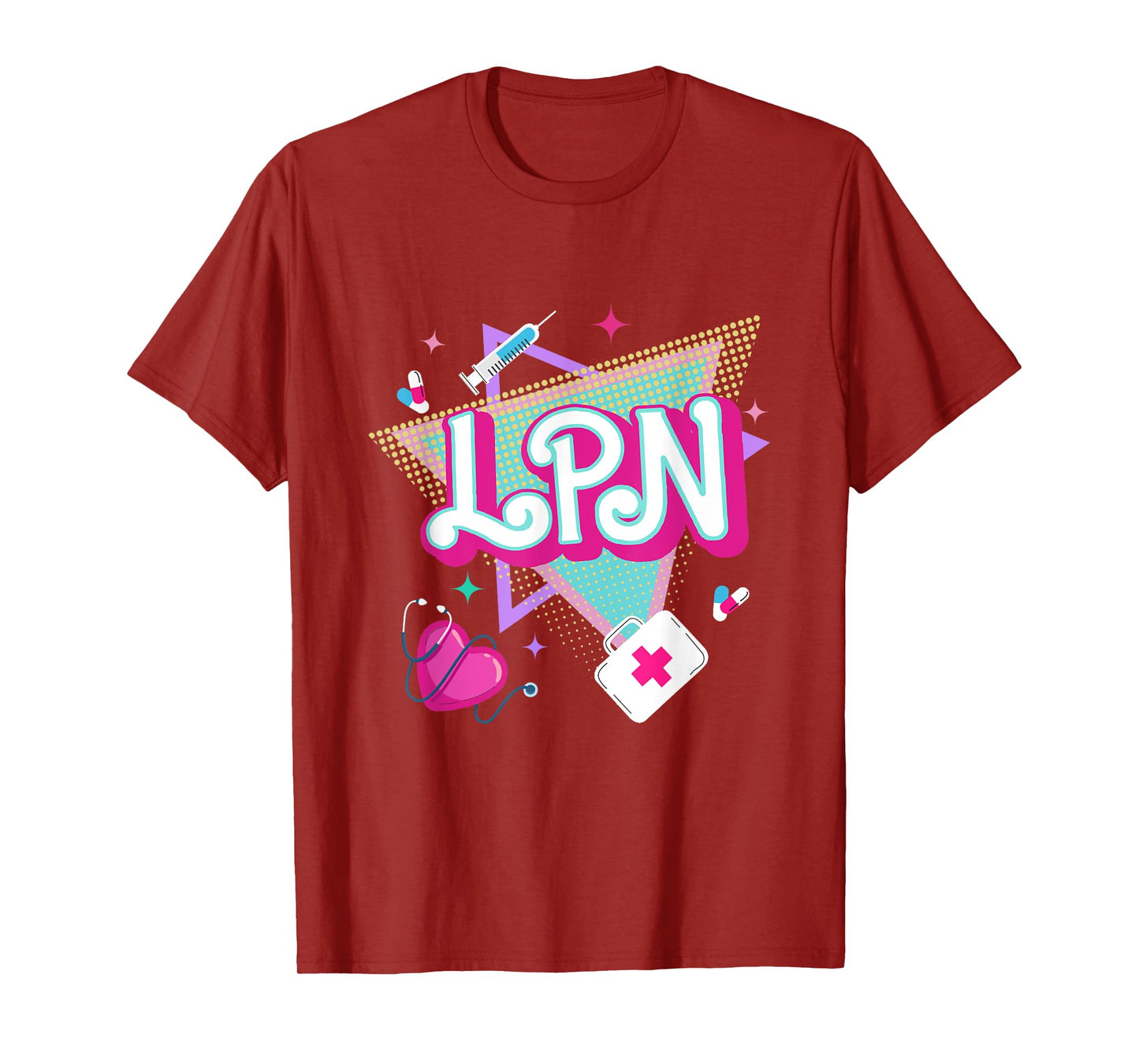 Retro vintage LPN Licensed Practical Nurse men women T-Shirt