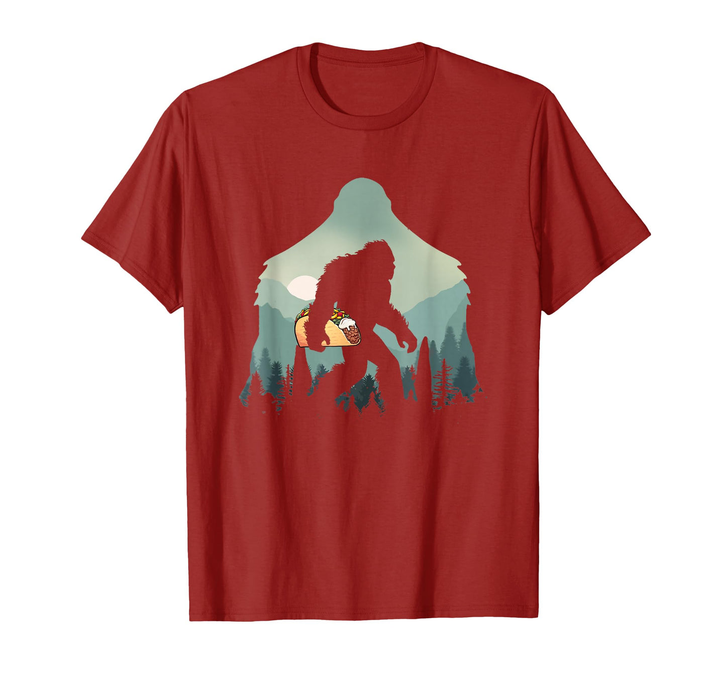 Funny Bigfoot With Tacos Sasquatch Believe Cinco de Mayo T-Shirt